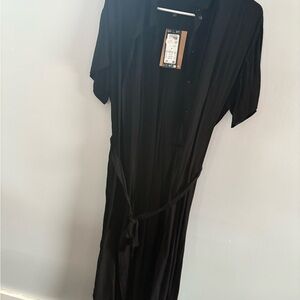 Black Button-Up Dress